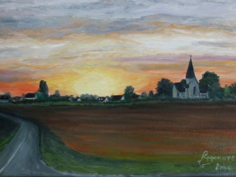 Coucher de soleil sur Boubiers